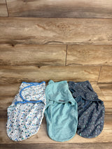 Swaddle Me 3pk Swaddle Wrap Blue 3-6m