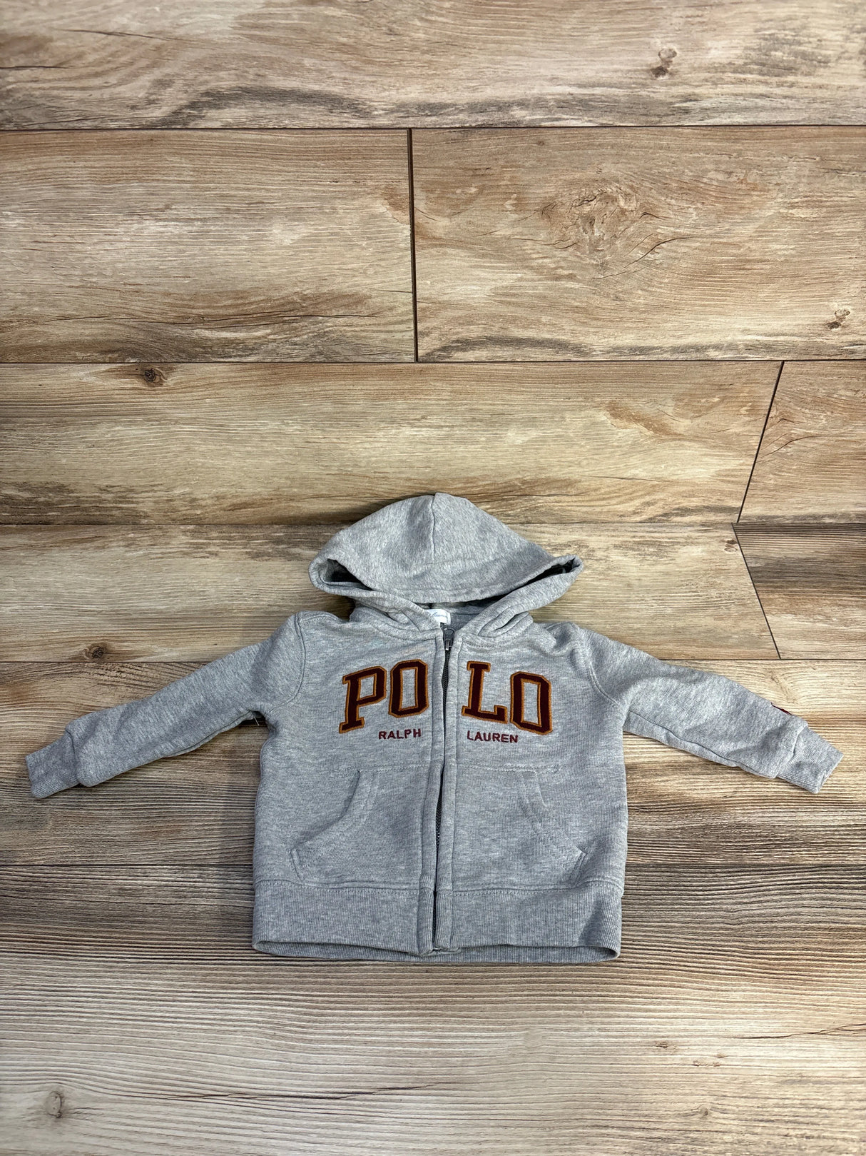 Ralph Lauren Polo Full Zip Hoodie Grey sz 12m