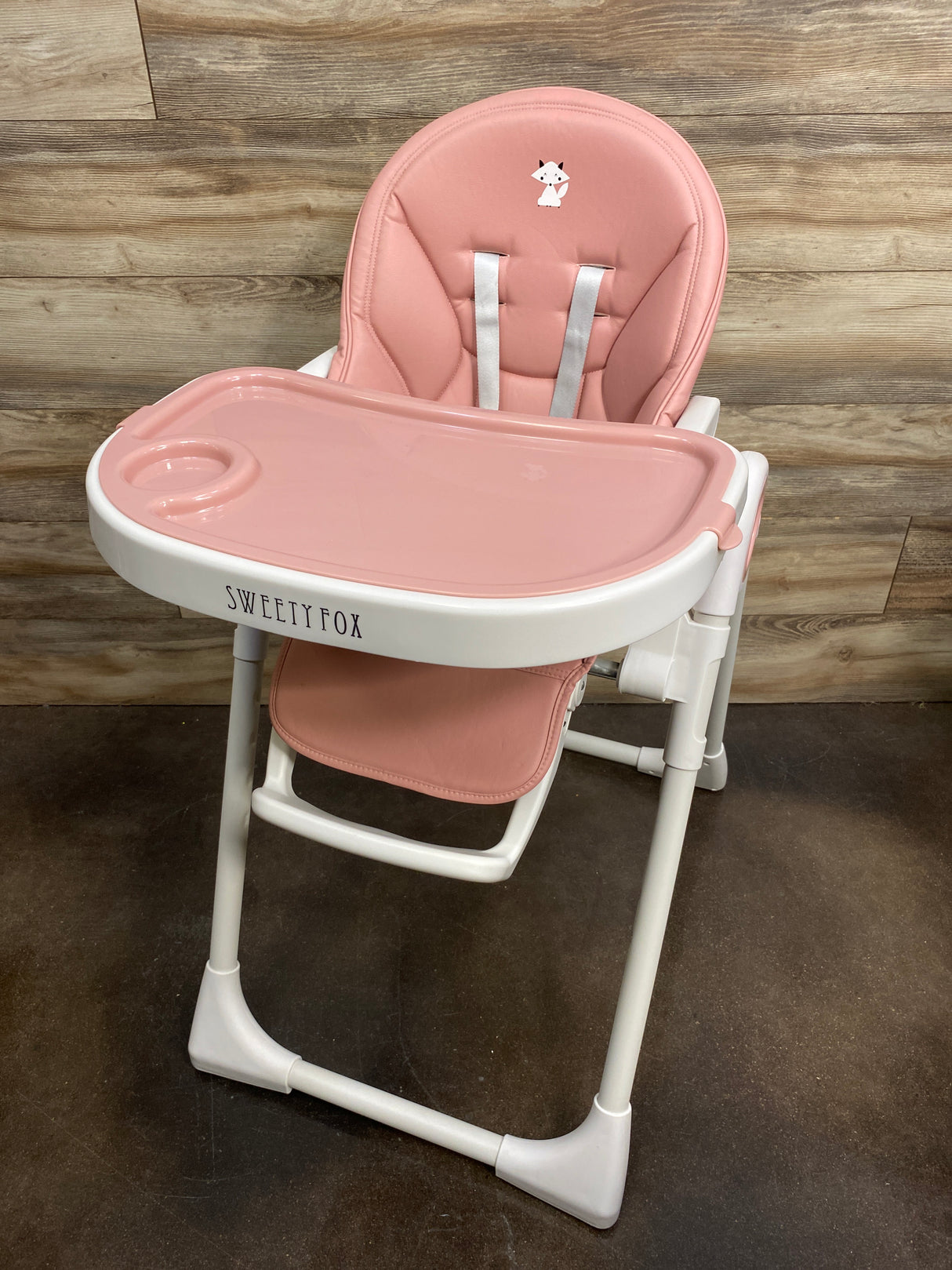 Sweety Fox Baby High Chair in Pink