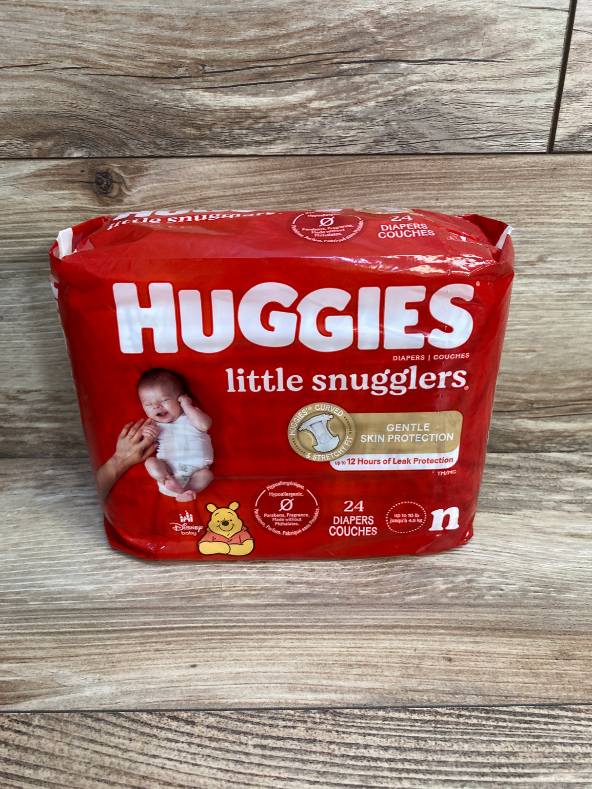 NEW Huggies Little Snugglers Baby Diapers, 24ct Size Newborn