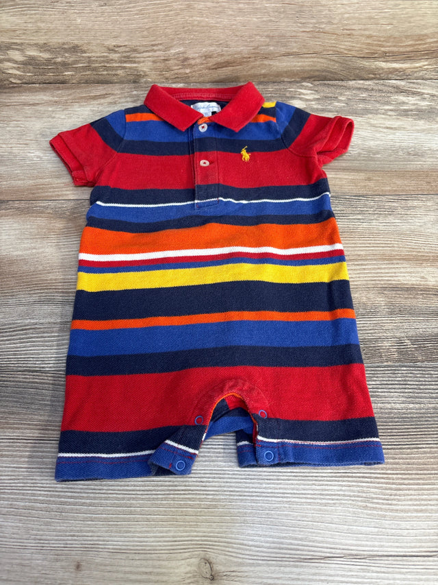 Ralph Lauren Polo Striped Shortie Romper Red sz 9m - Me n Mommy To Be