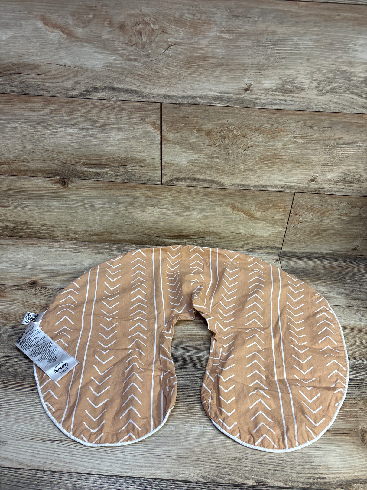 Boppy Organic Nursing Pillow Cover in Camel Stitched Stripe