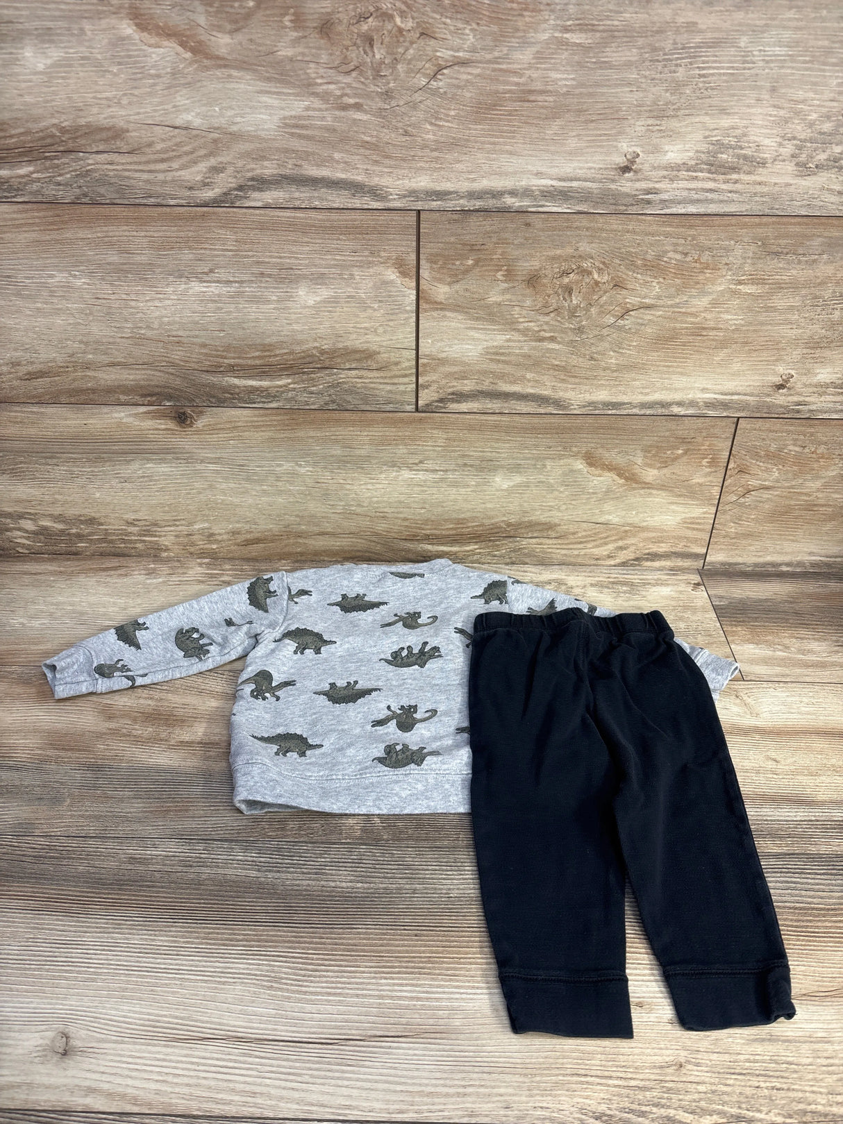 Carter's 2pc Dinosaur Sweatshirt & Joggers Grey sz 18m - Me n Mommy To Be