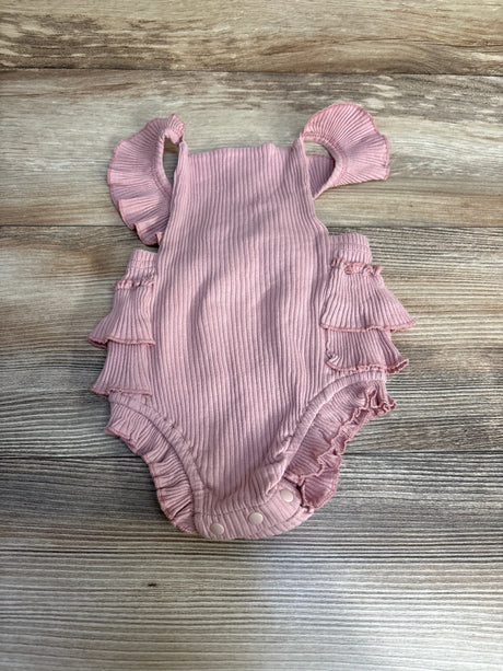 Ribbed Romper Pink sz 6-9m - Me n Mommy To Be