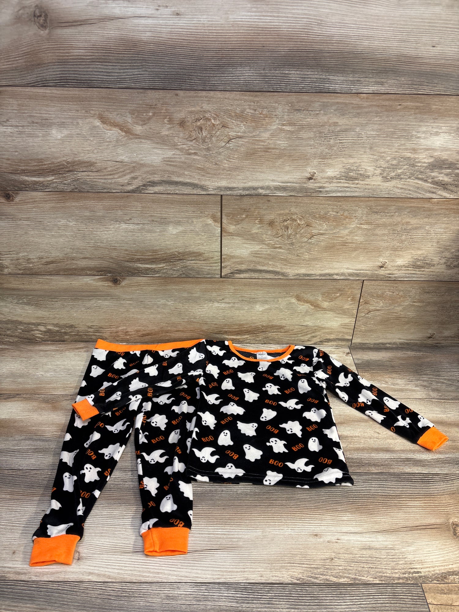 Modern Kids 2pc Halloween Ghost Pajama Set Black sz 4T