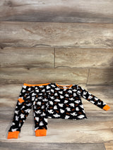 Modern Kids 2pc Halloween Ghost Pajama Set Black sz 4T