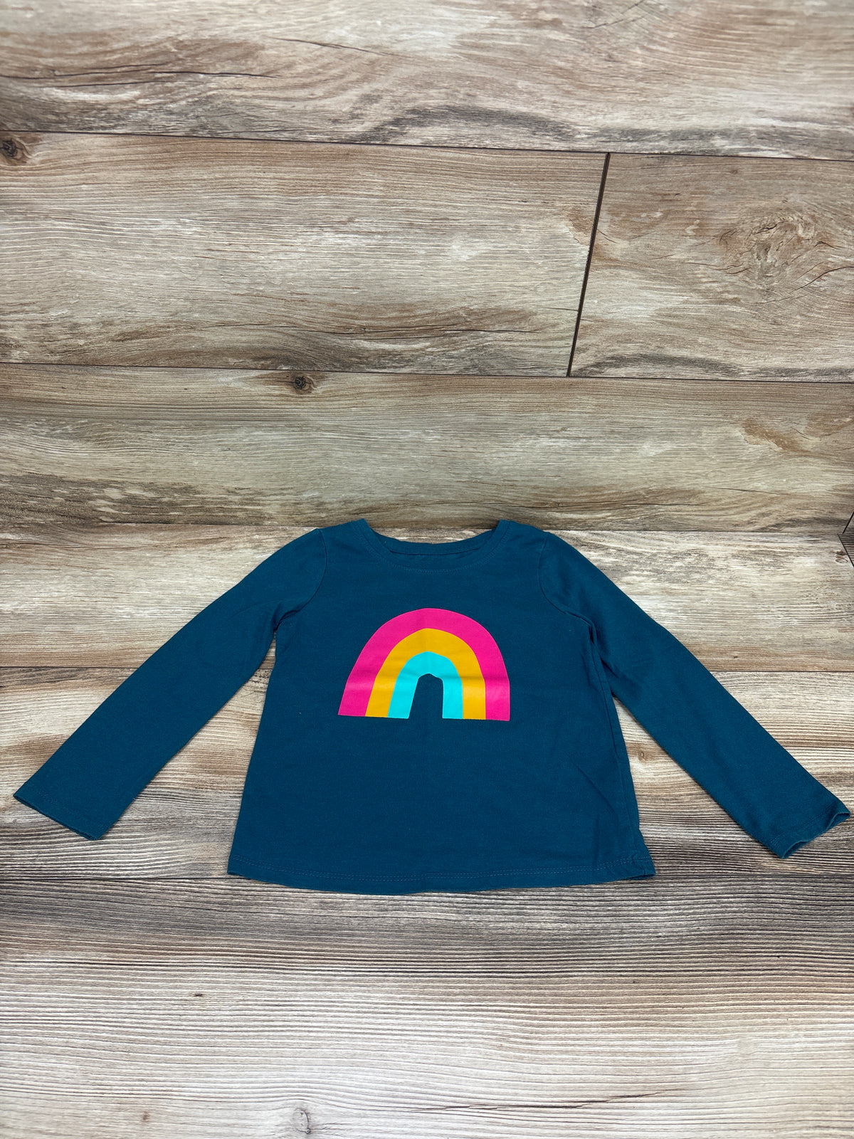 Cat & Jack Long Sleeve Shirt Teal sz 4T