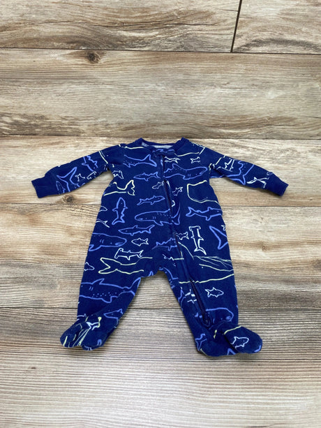 Carter's Sharks Sleeper Blue sz 3m - Me 'n Mommy To Be