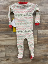 NEW Burt's Bees Christmas Sleeper Ivory sz 12m