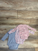Just One You 3pk Long Sleeve Bodysuits Pink sz 18m