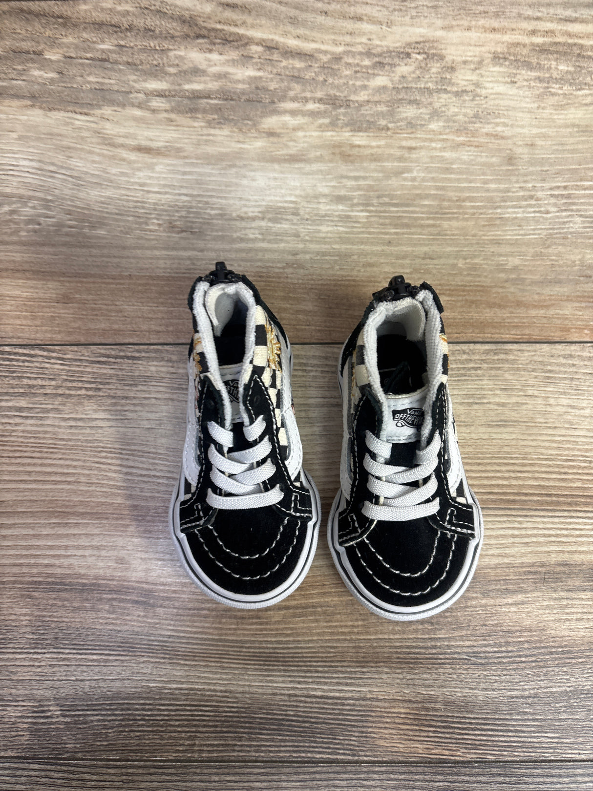 Vans Sk8-Hi Zip Sneakers, Skateistan Checkerboard sz 3.5c