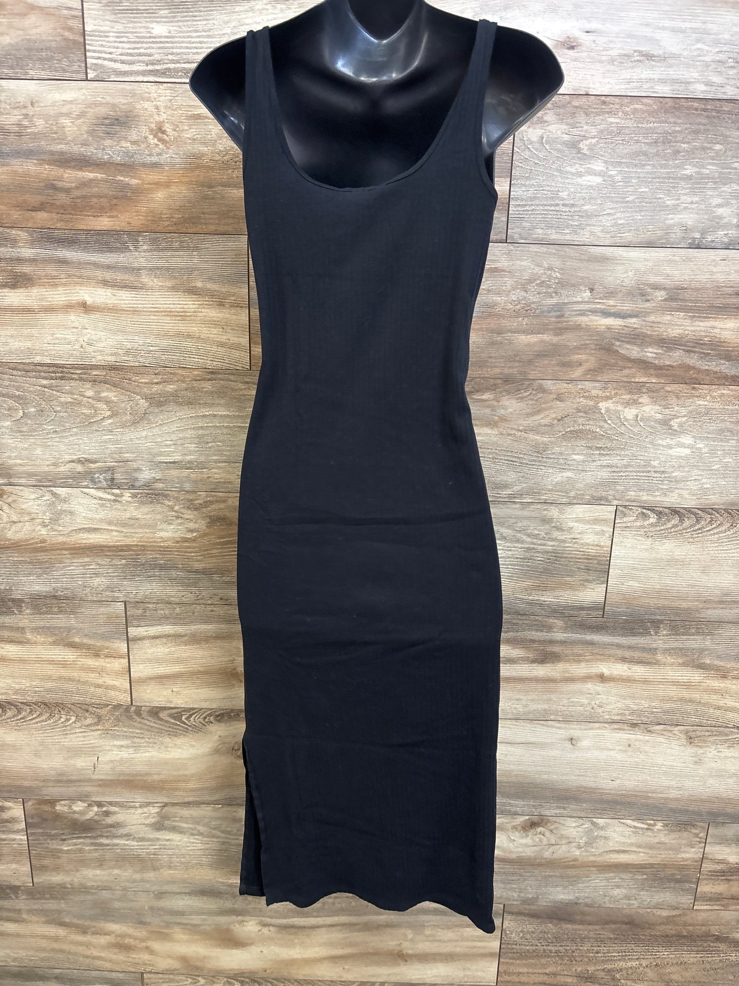 H&M Mama Maternity Ribbed Sleeveless Dress Black sz Medium