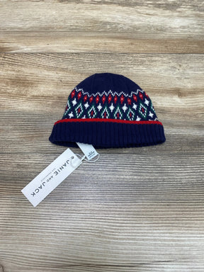 NEW Janie & Jack Fair Isle Beanie Blue Sz 0-3m - Me n Mommy To Be
