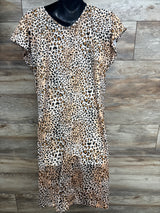 Three Little Tots Leopard Print Labor & Delivery Nursing Hospital Gown sz Sm/Med