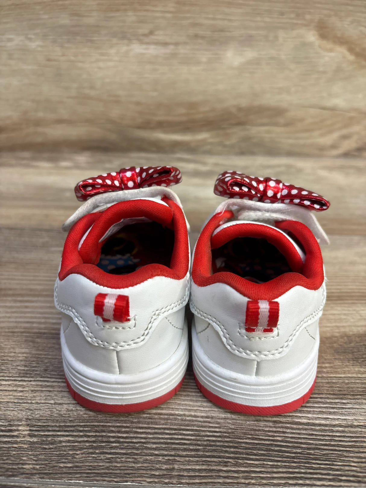 Disney Baby Minnie Mouse Bow Sneakers White sz 6c