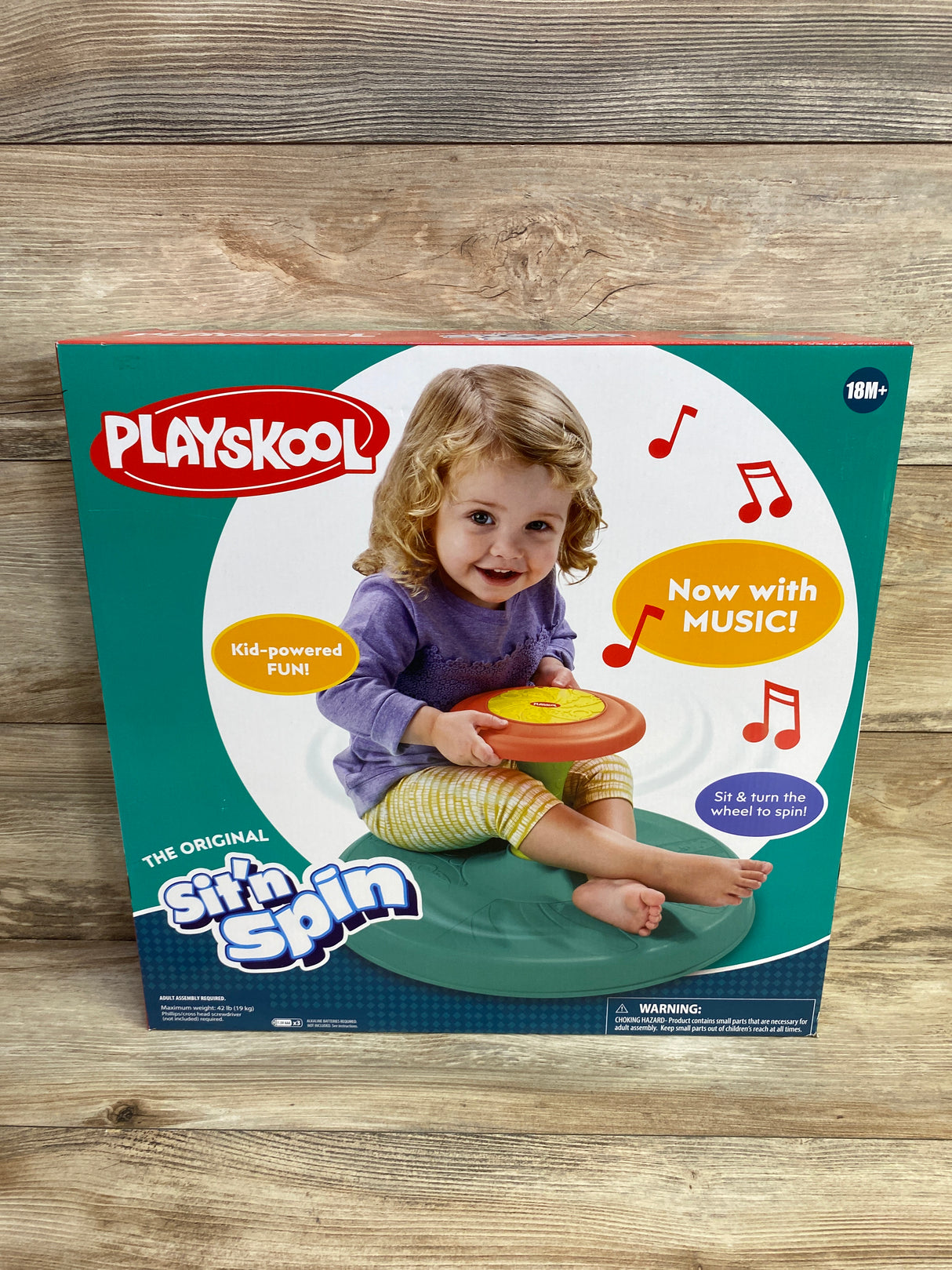 NEW Playskool Classic Sit 'n Spin, Teal