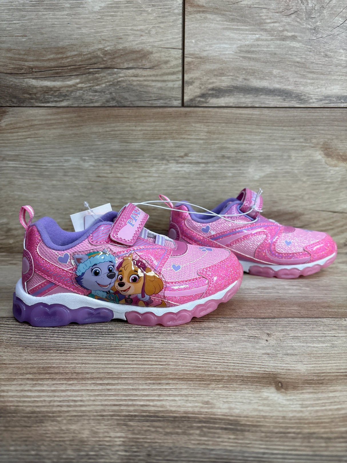 NEW PAW Patrol Light-Up Sneakers Pink sz 10c