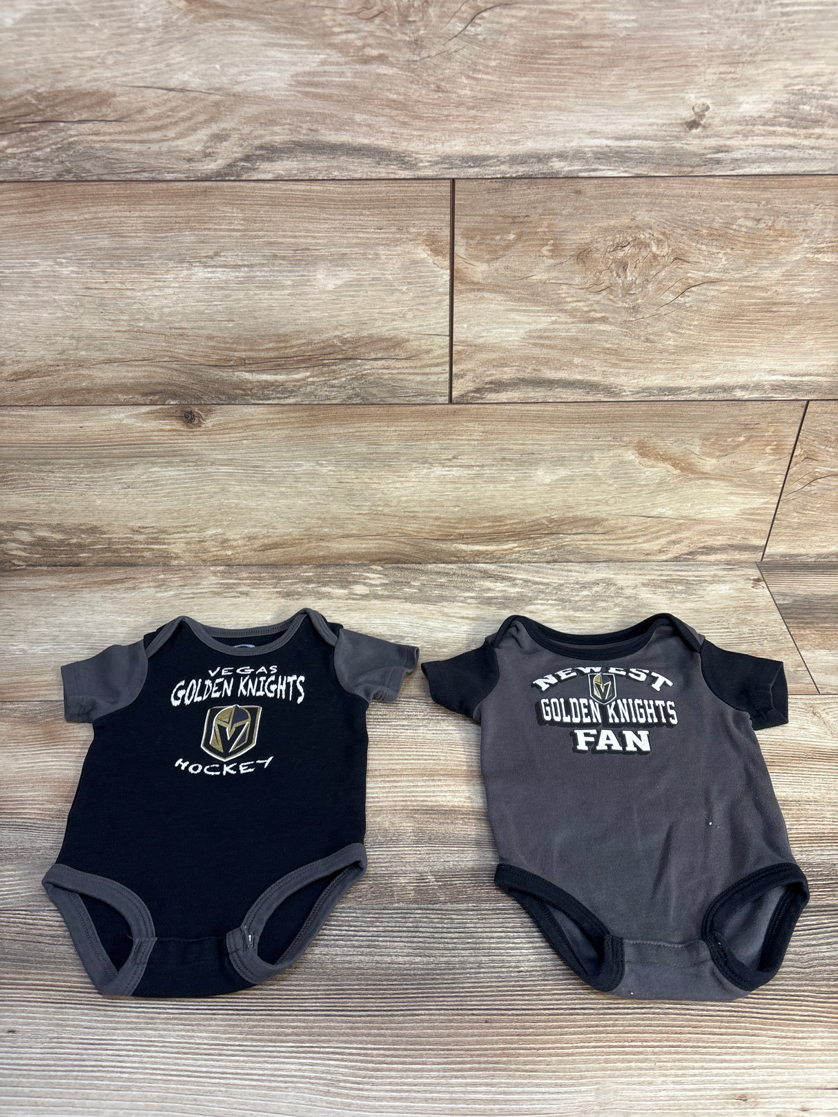 NHL 2pk Golden Knights Bodysuit Grey sz 3-6m