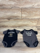 NHL 2pk Golden Knights Bodysuit Grey sz 3-6m