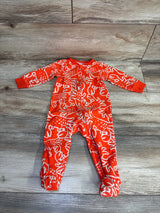 Carter's Crab Print Sleeper Orange sz 9m