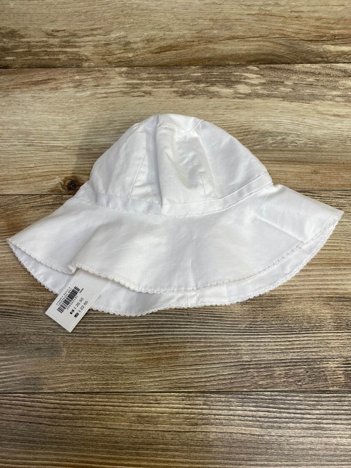 NEW Janie &Jack Bow Sun Hat White sz 6-12m