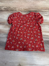 Art Class Floral Shirt Red sz 5T - Me n Mommy To Be