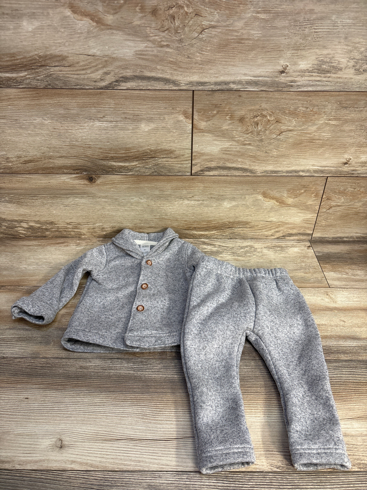 Just One You Long Sleeve Top & Joggers 2pc Set Grey sz 18m