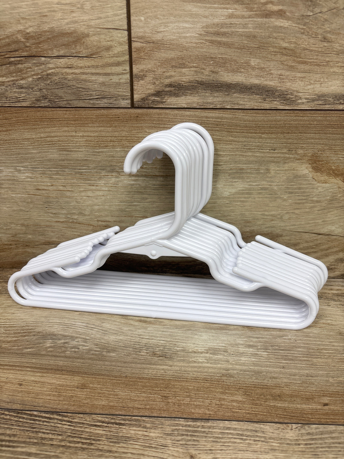 Your Zone 10pk Children's Plastic Hangers White