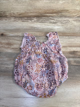 City Mouse Floral Bubble Romper Pink sz 3-6m