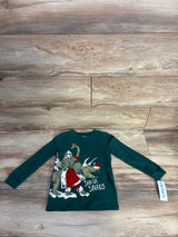 NEW Carter's Santa- Saurus Shirt Emerald sz 4T