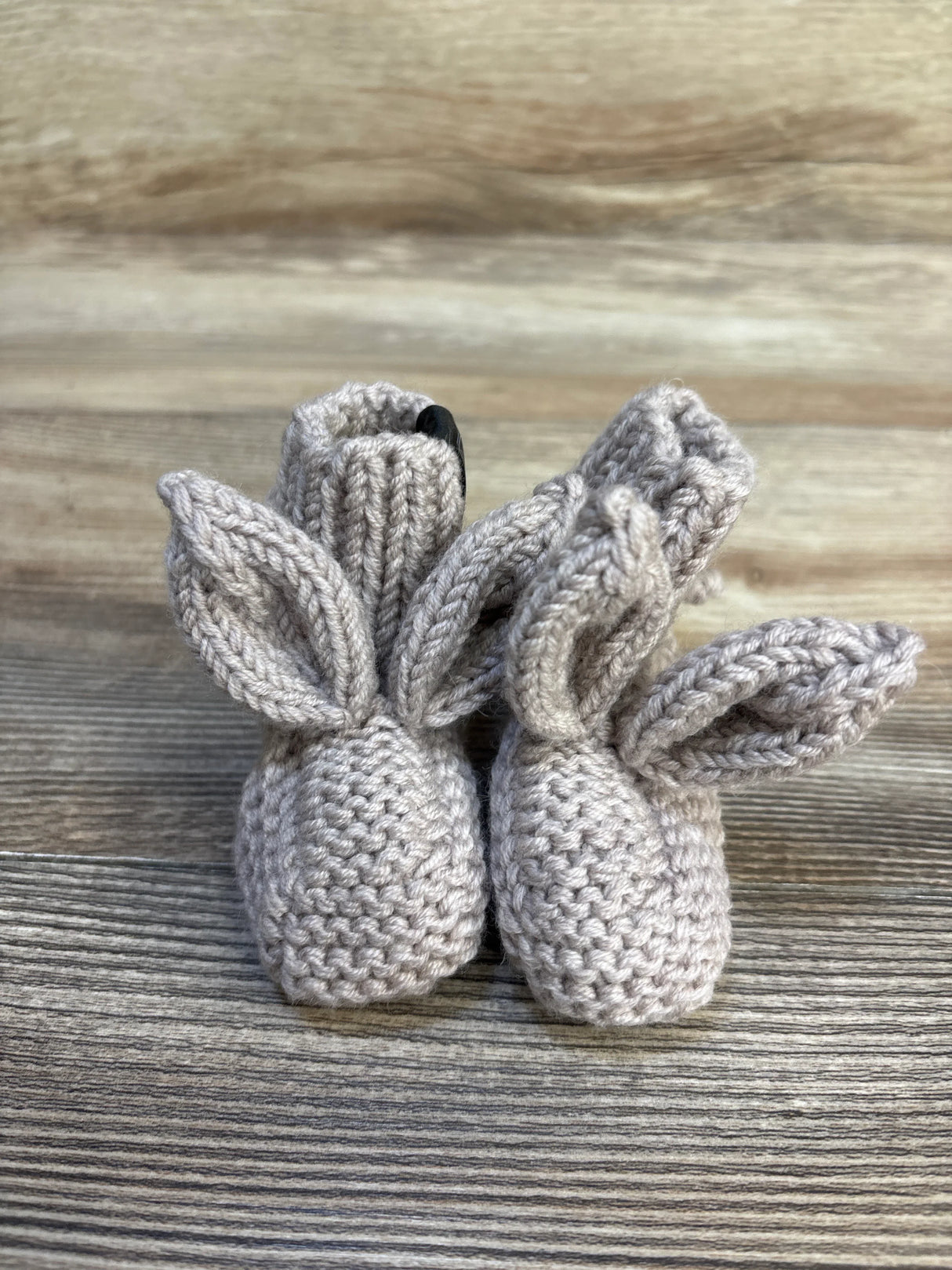 RS Knit Line Bunny Booties Beige sz 1/2c