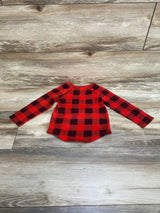 Cat & Jack Buffalo Check Shirt Red sz 18m