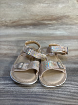 Stride Rite SRTech Kingsley Sandals Iridescent Tan sz 6c