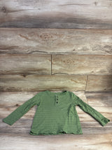 Cat & Jack Henley Shirt Green sz 4T