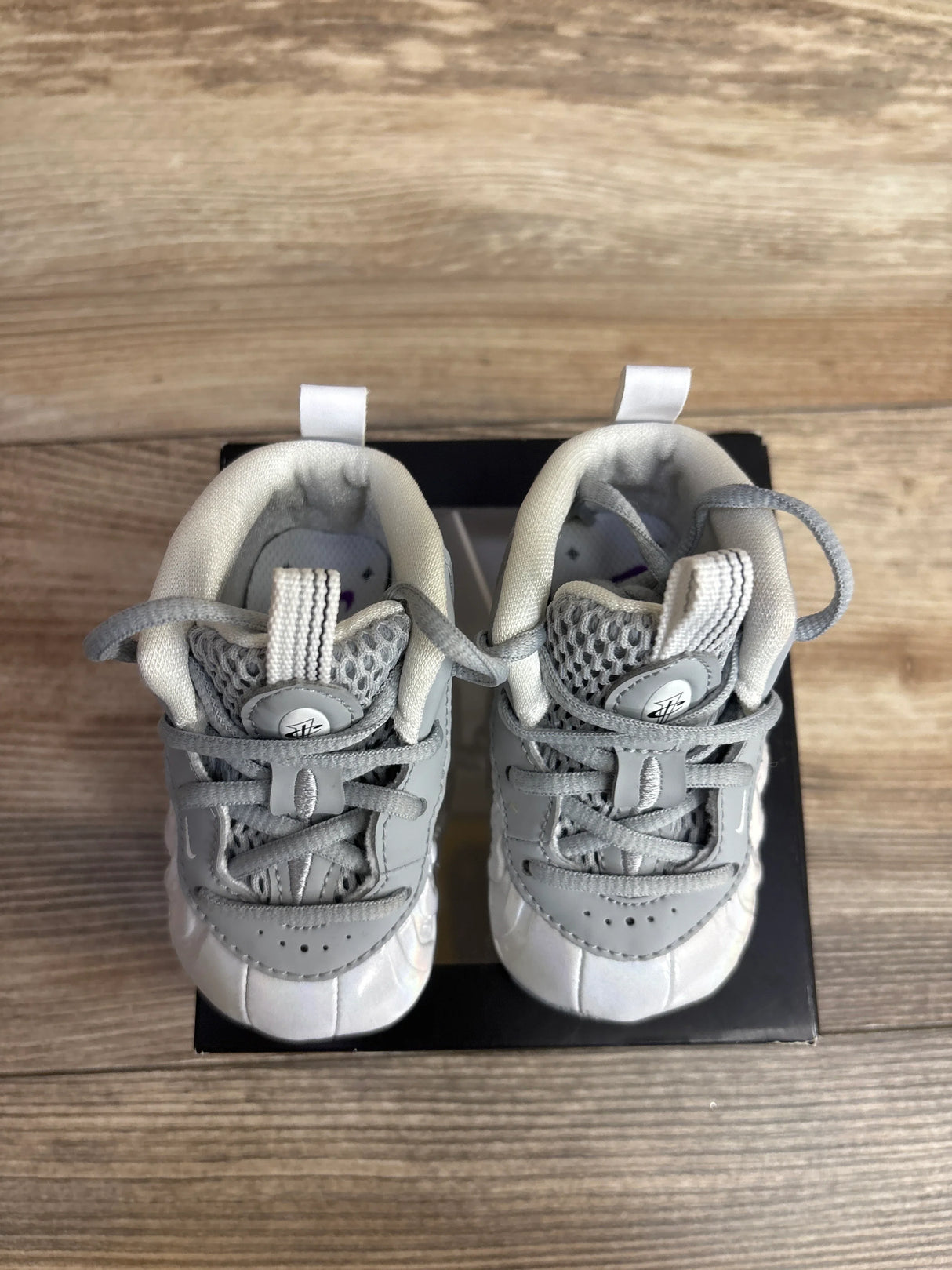 Nike Little Posite One Crib 'Light Solar Flare Heather' Sneakers sz 3c