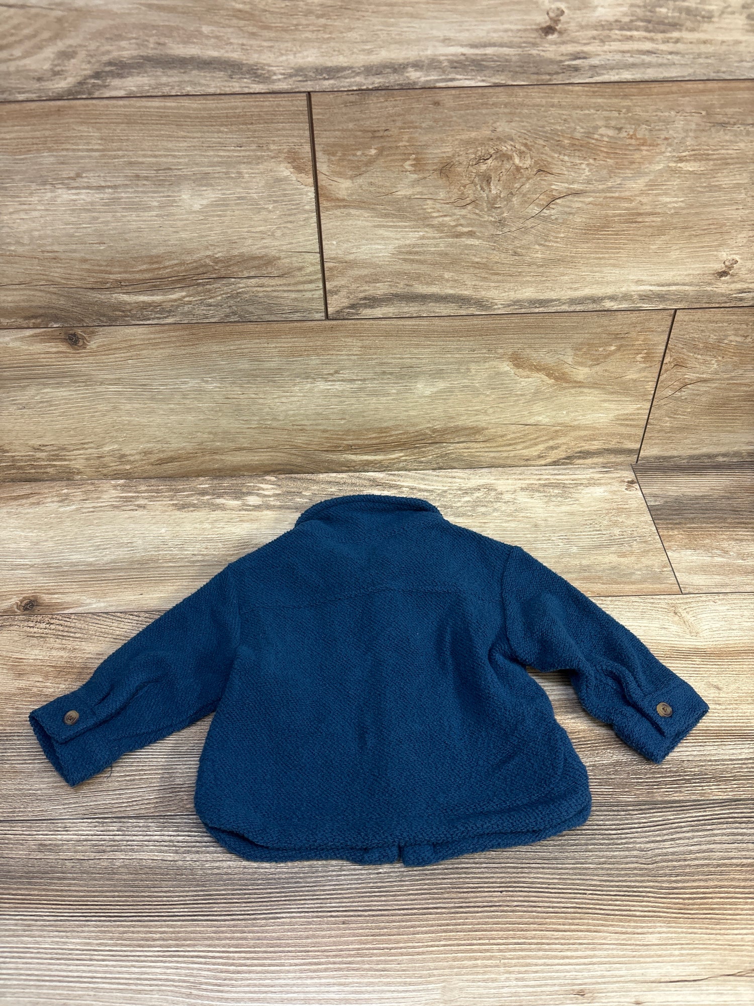 Old Navy Buttoned Utility Pocket Shacket Blue sz 6-12m