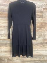 Ribbed Maternity Nursing Dress Black sz Large