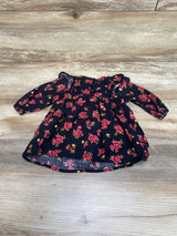 Old Navy Floral Ruffle Dress Black sz 0-3m