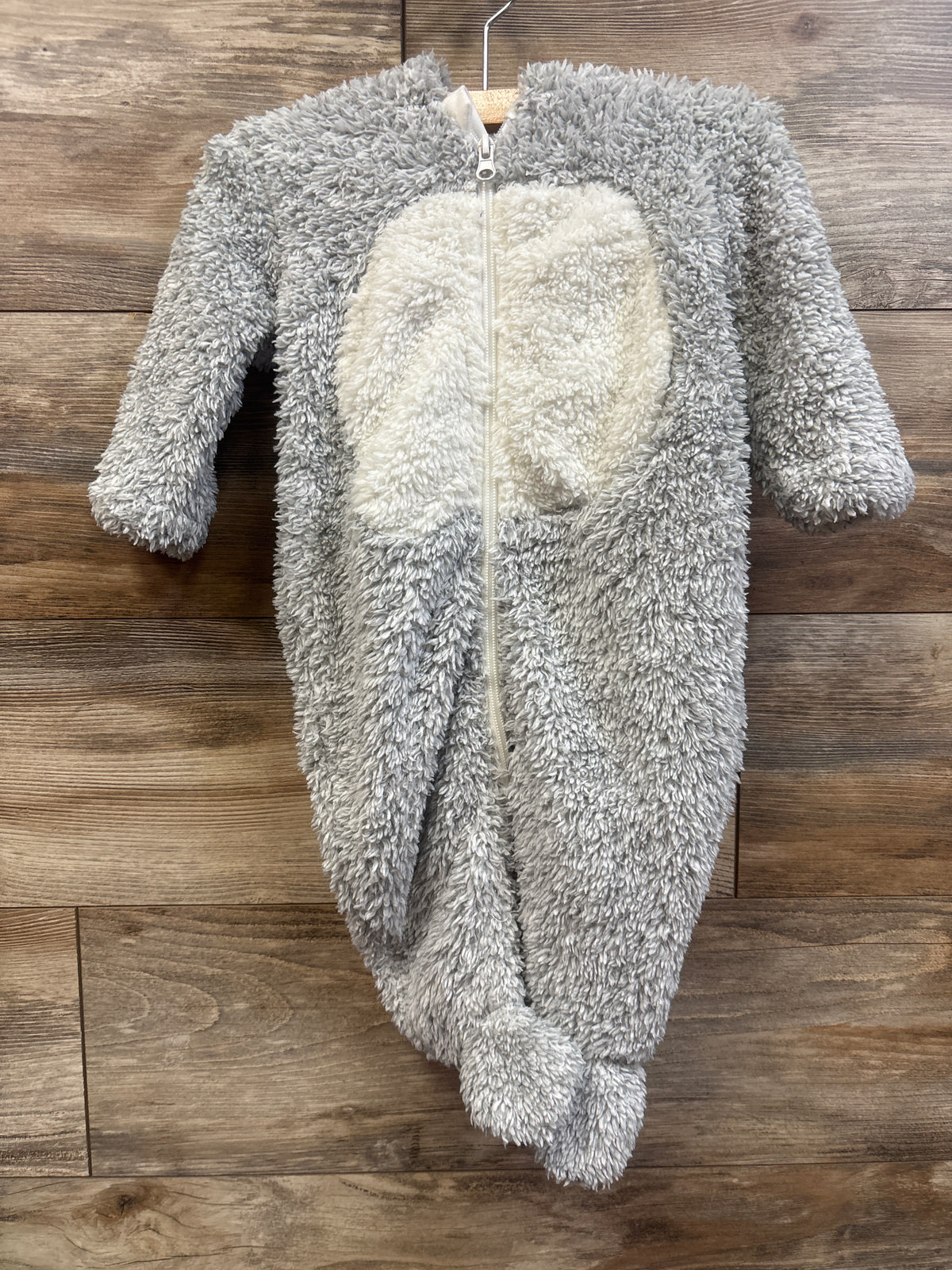 Baby Berry Koala Faux Fur Bunting Grey sz 6-12m