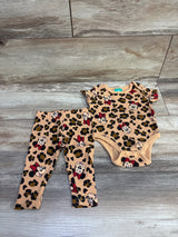Disney Baby 2pc Ribbed Minnie Mouse Bodysuit & Pants Set Orange sz 0/3m