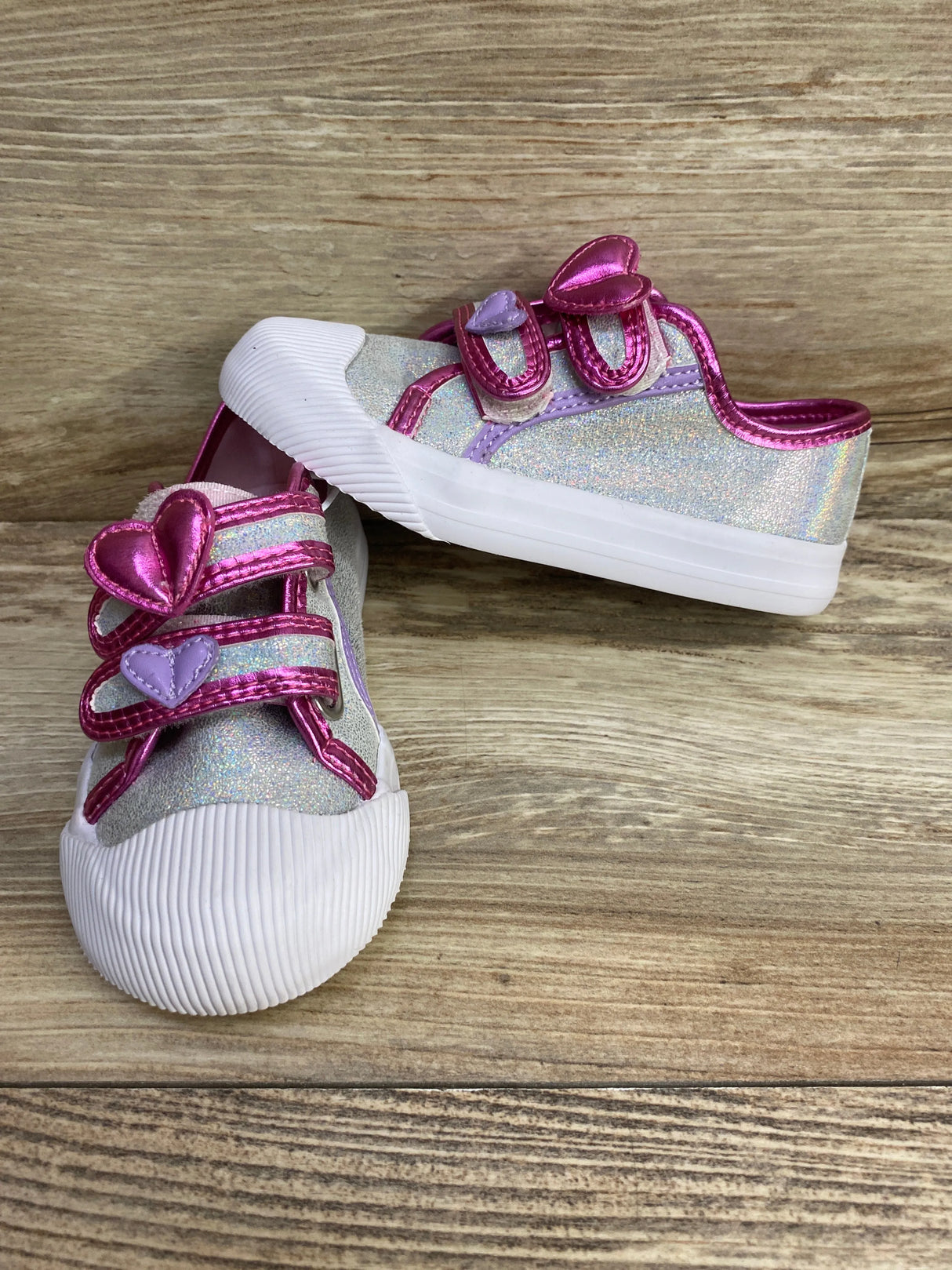 NEW Harper Canyon Marie Metallic Sneakers in Pink/Purple sz 8c