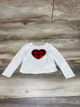 Max Studio Buffalo Heart Shirt Cream sz 3T