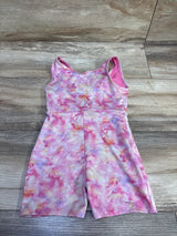 Cat & Jack Active Tank Shortie Romper Pink sz 4/5T