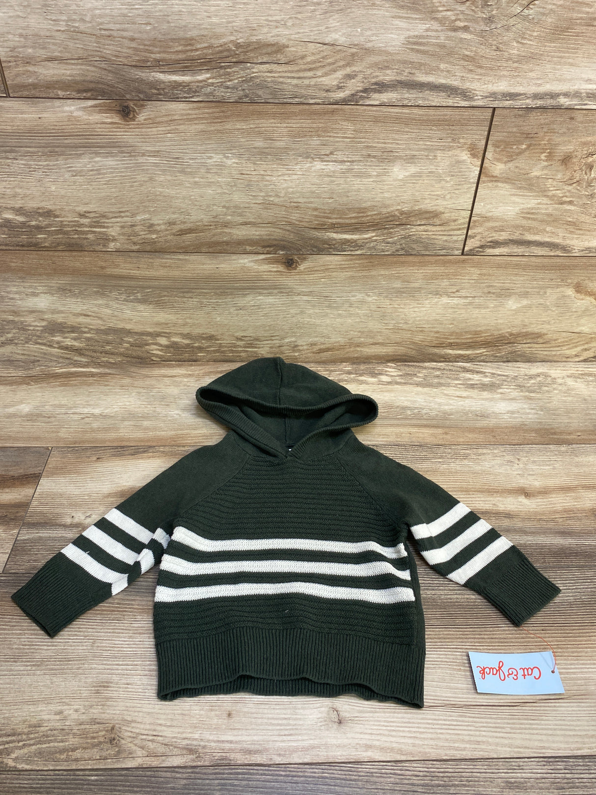 NEW Cat & Jack Chunky Knit Sweater Green sz 12m