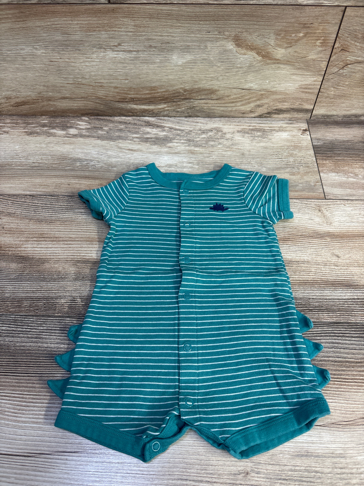 Carter's Button Front Romper Teal sz 6m