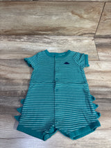 Carter's Button Front Romper Teal sz 6m