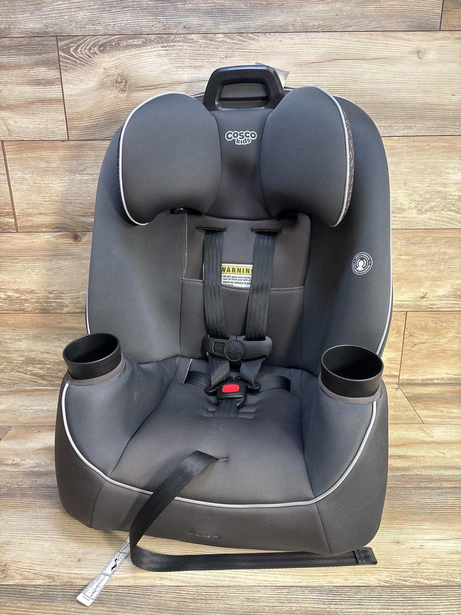 Cosco Easy Elite Slim All-in-One Convertible Car Seat in Grey Glyphs