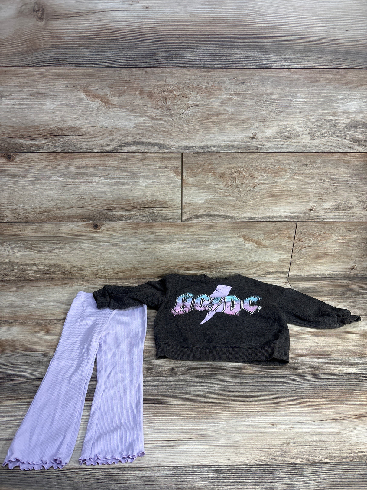 ACDC 2pc Sweatshirt & Leggings Set Grey sz 2T