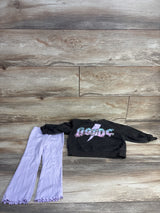 ACDC 2pc Sweatshirt & Leggings Set Grey sz 2T