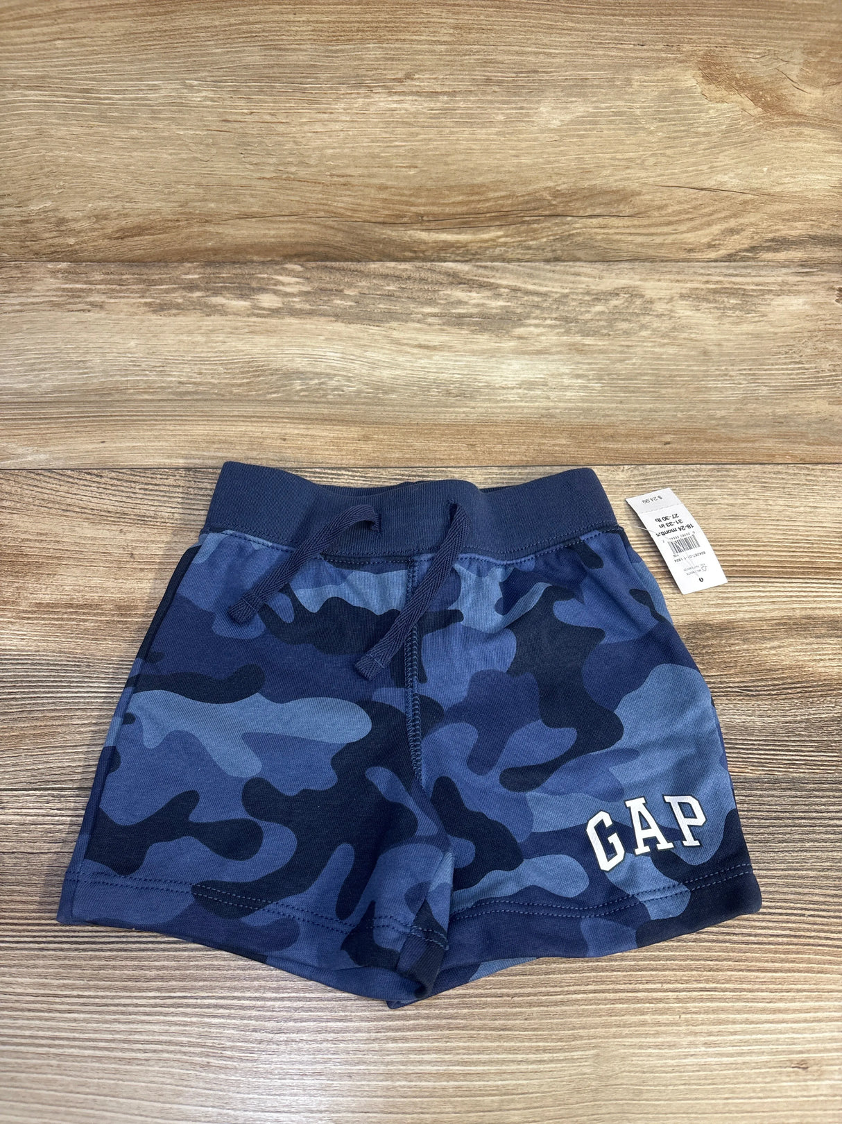 NEW Gap Blue Camo Cotton Shorts sz 18-24m - Me n Mommy To Be